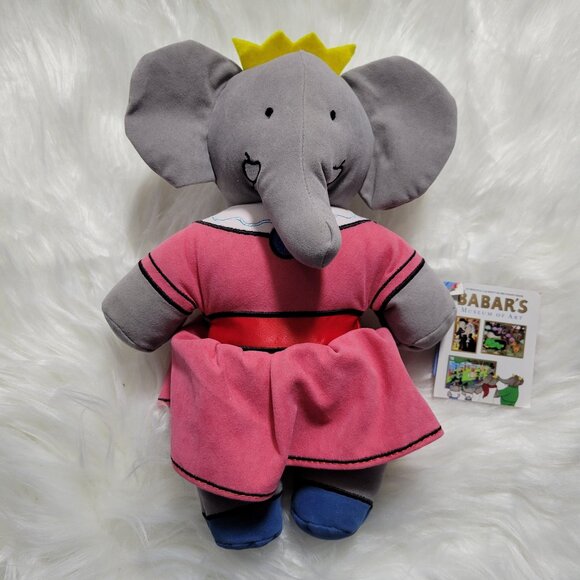 Yottoy BaBar Queen Celeste Plush Elephant - Picture 1 of 6